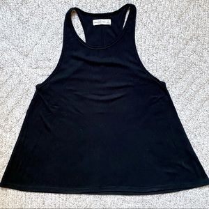 ABERCROMBIE & FITCH black flowy racer back tank